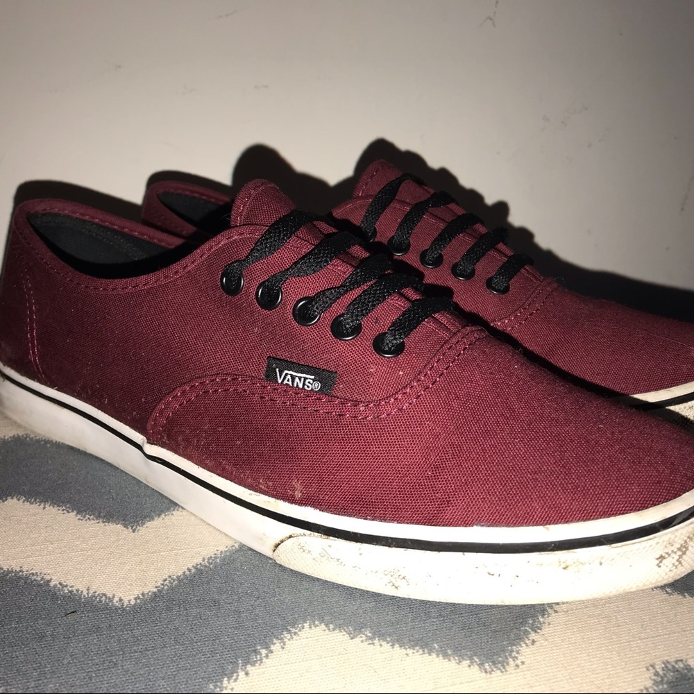 Lo-Pro maroon Vans